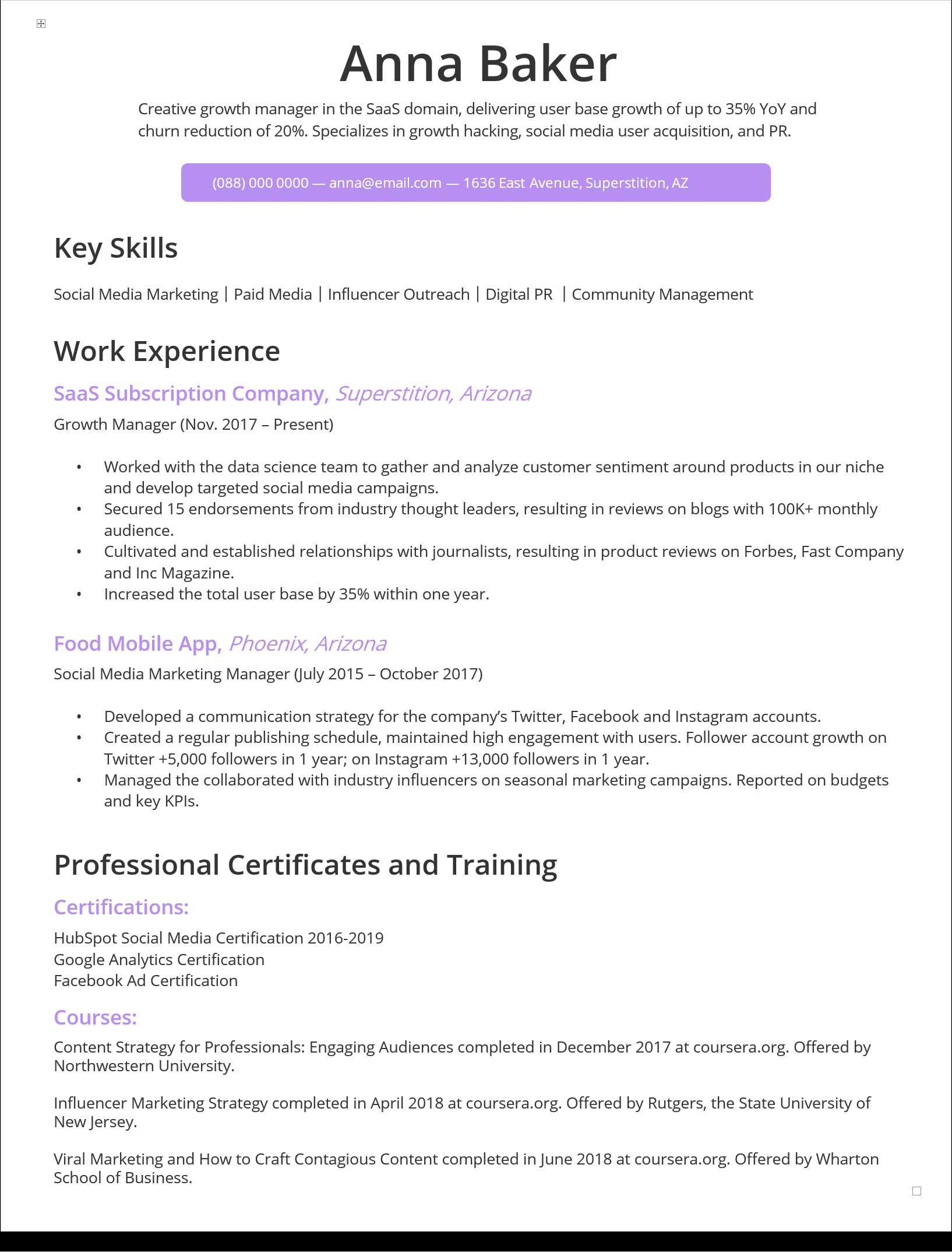 Resume 11 Preview