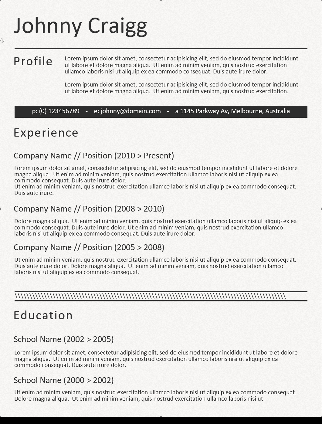 Resume 19 Preview